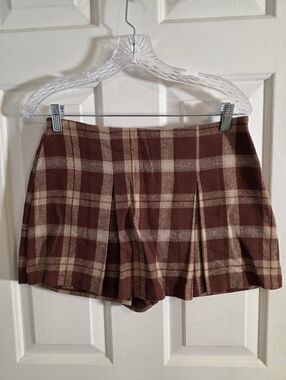Forever 21 Women's Brown/Cream Skort Size Medium